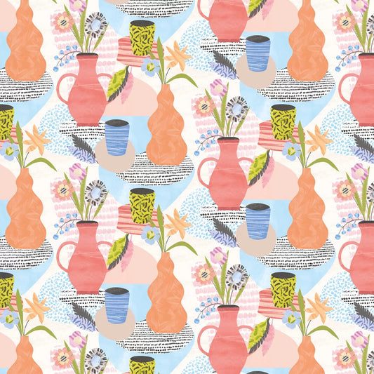 Pablo - Sky & Peach Wallpaper