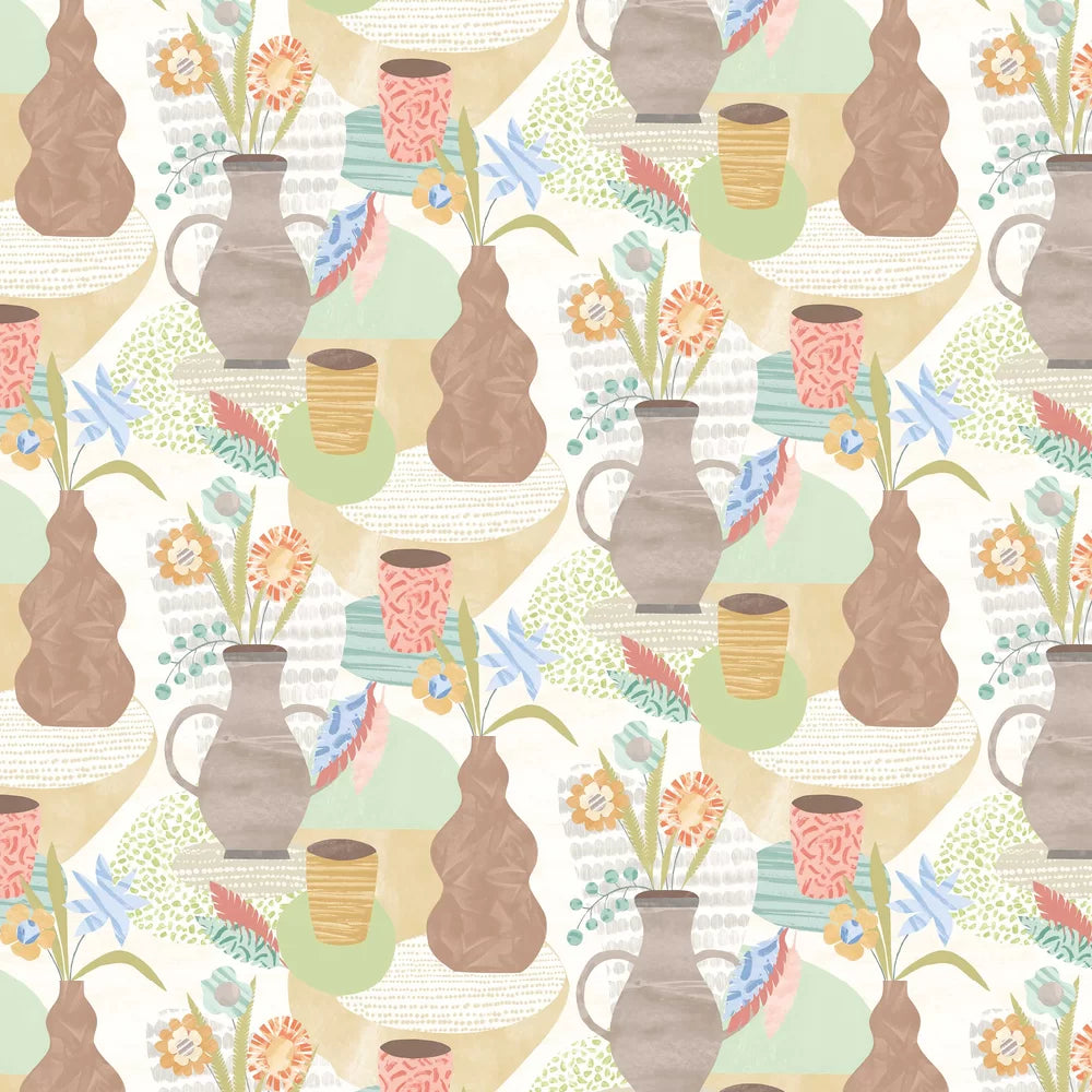 Pablo - Smoke & Oyster Wallpaper