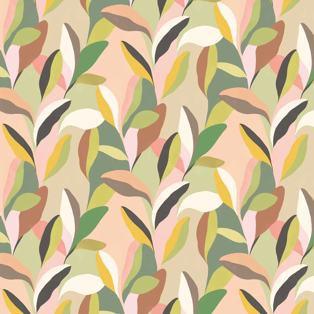 Riviera Sepia & Moss Wallpaper