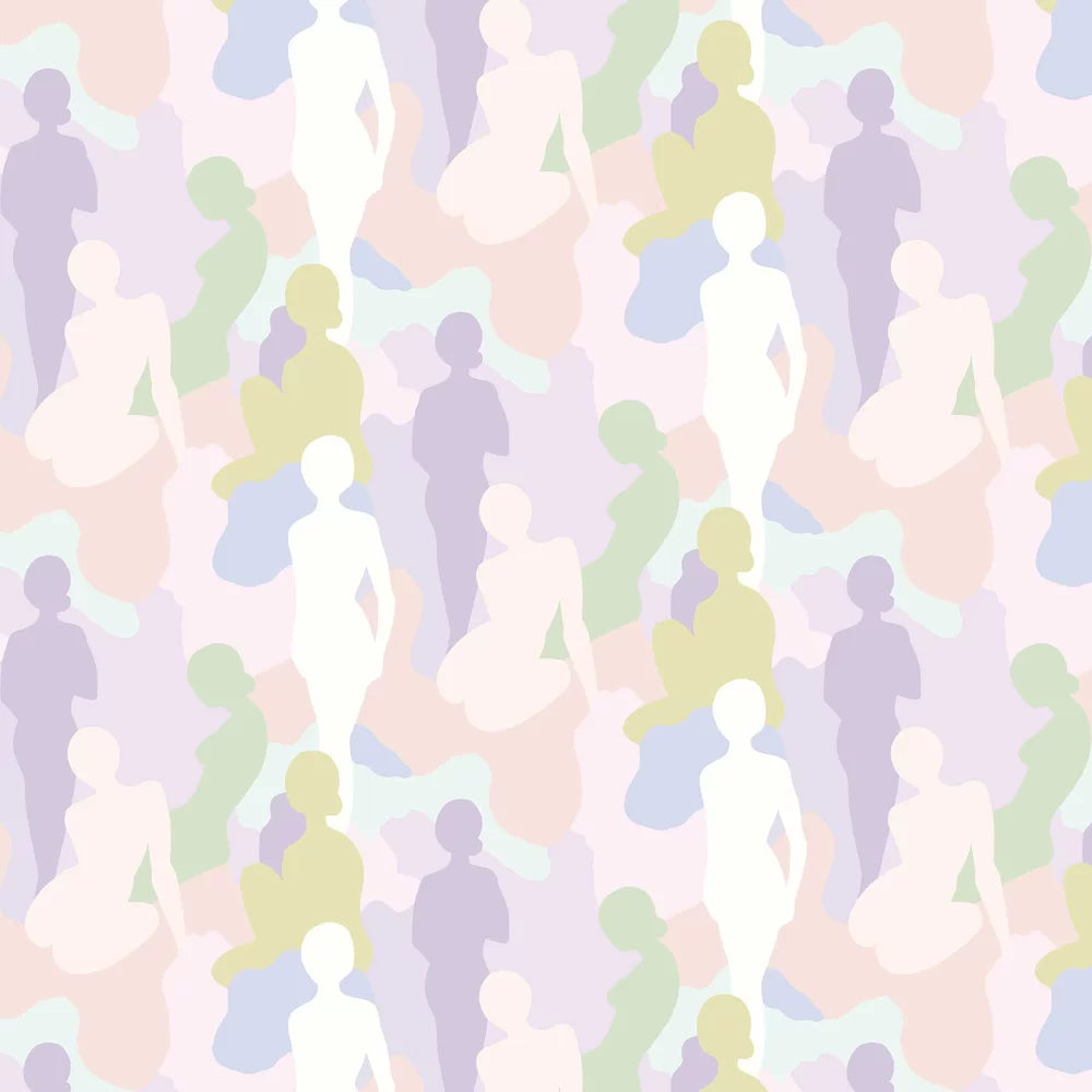 Silhouette - Parma Violet Wallpaper