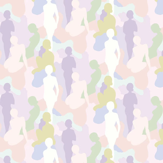 Silhouette - Parma Violet Wallpaper