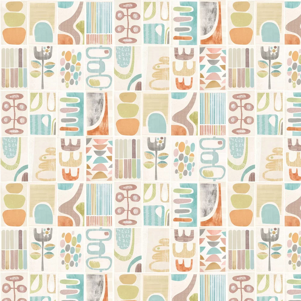 Snip Snip - Sepia & Sage Wallpaper
