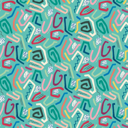 Squiggle - Aquamarine Wallpaper
