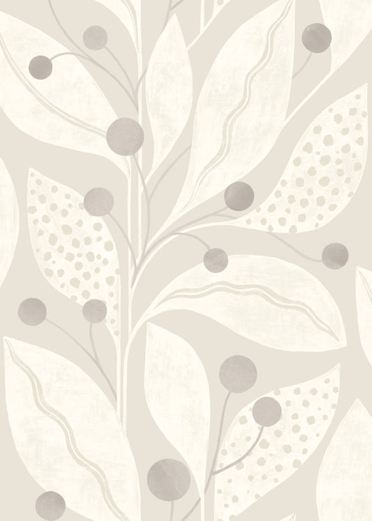 Berry Dot Dove - Wallpaper Inn