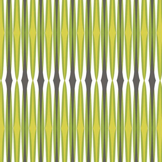 Retro Century Stripe Lime Green Wallpaper Wallpaper Inn