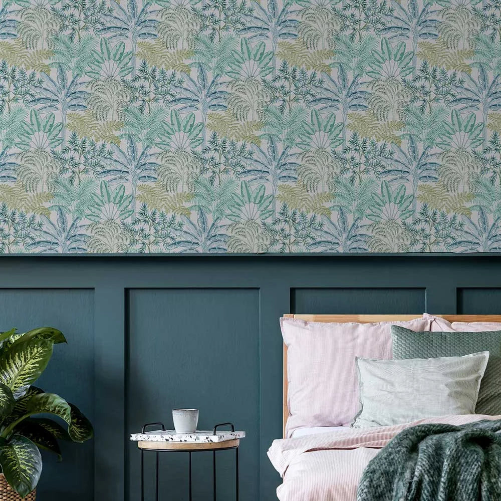 Intrigue - Aqua Blue Wallpaper