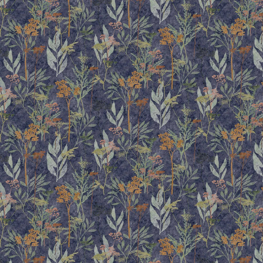 Solstice - Navy / Copper Wallpaper