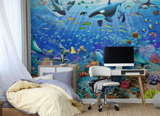 Underwater Scene Mural