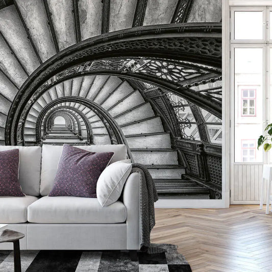 Old Stairs Wall Mural Wallpaper Inn