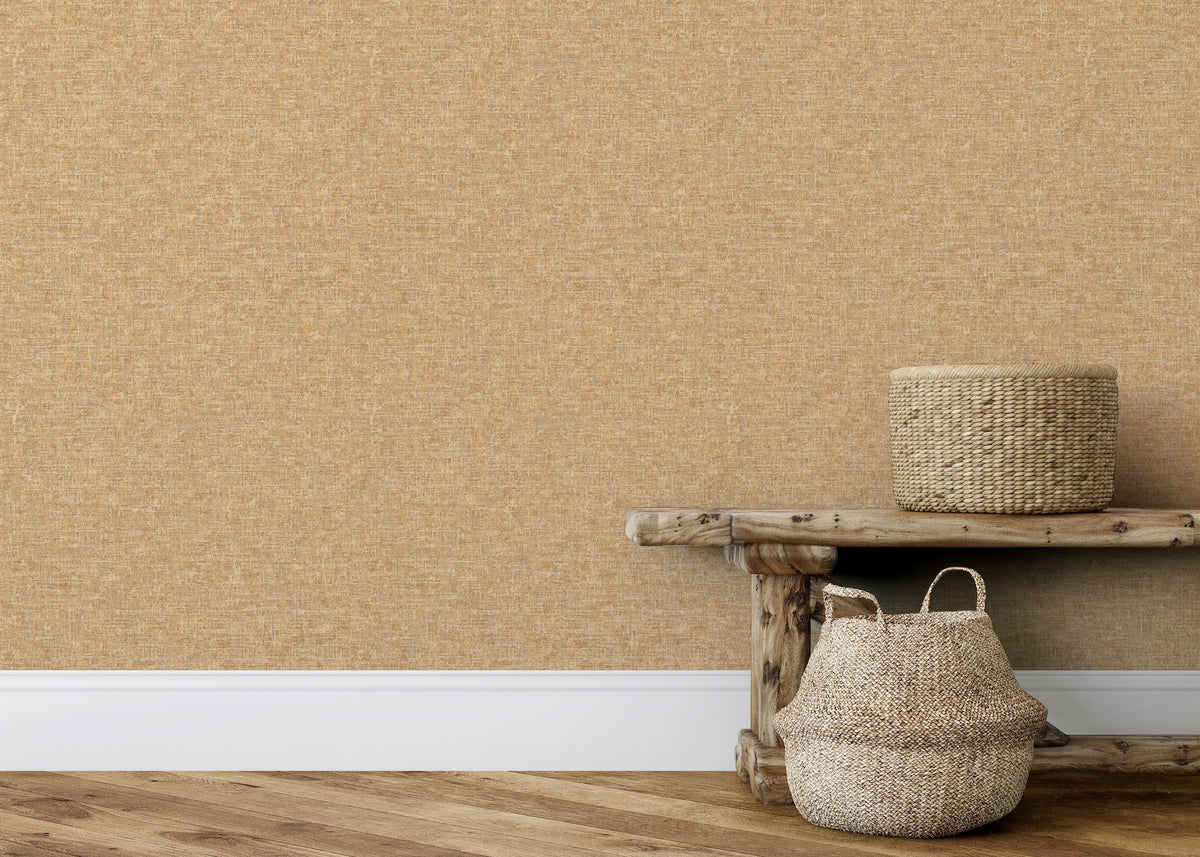 Artisan Weave Ochre Wallpaper