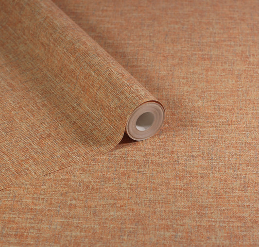 Artisan Weave Orange Wallpaper - Wallpaper Inn 