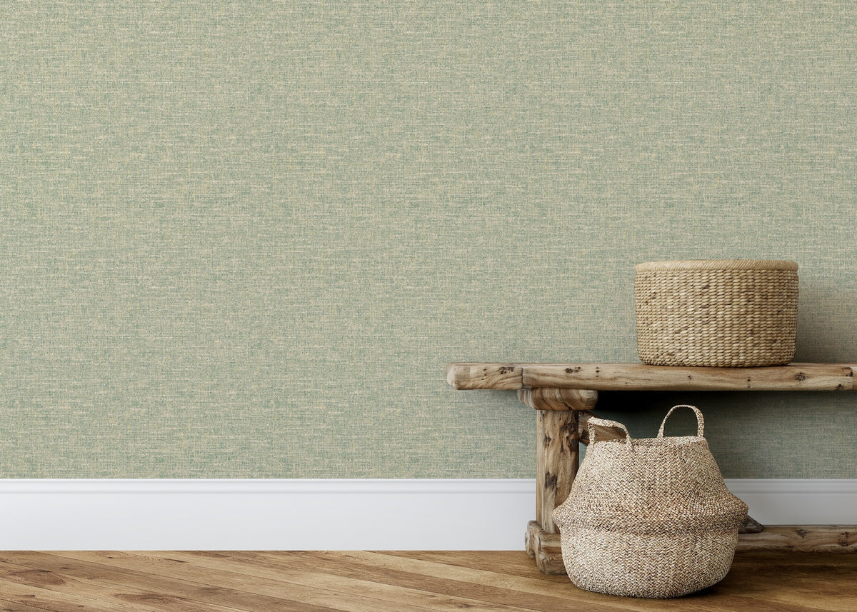 Artisan Weave Sage Wallpaper