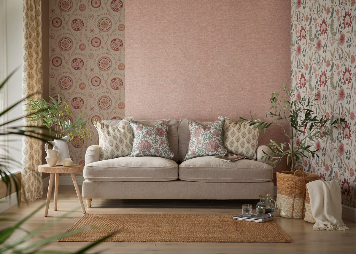 Atisan Weave Warm Spice Wallpaper