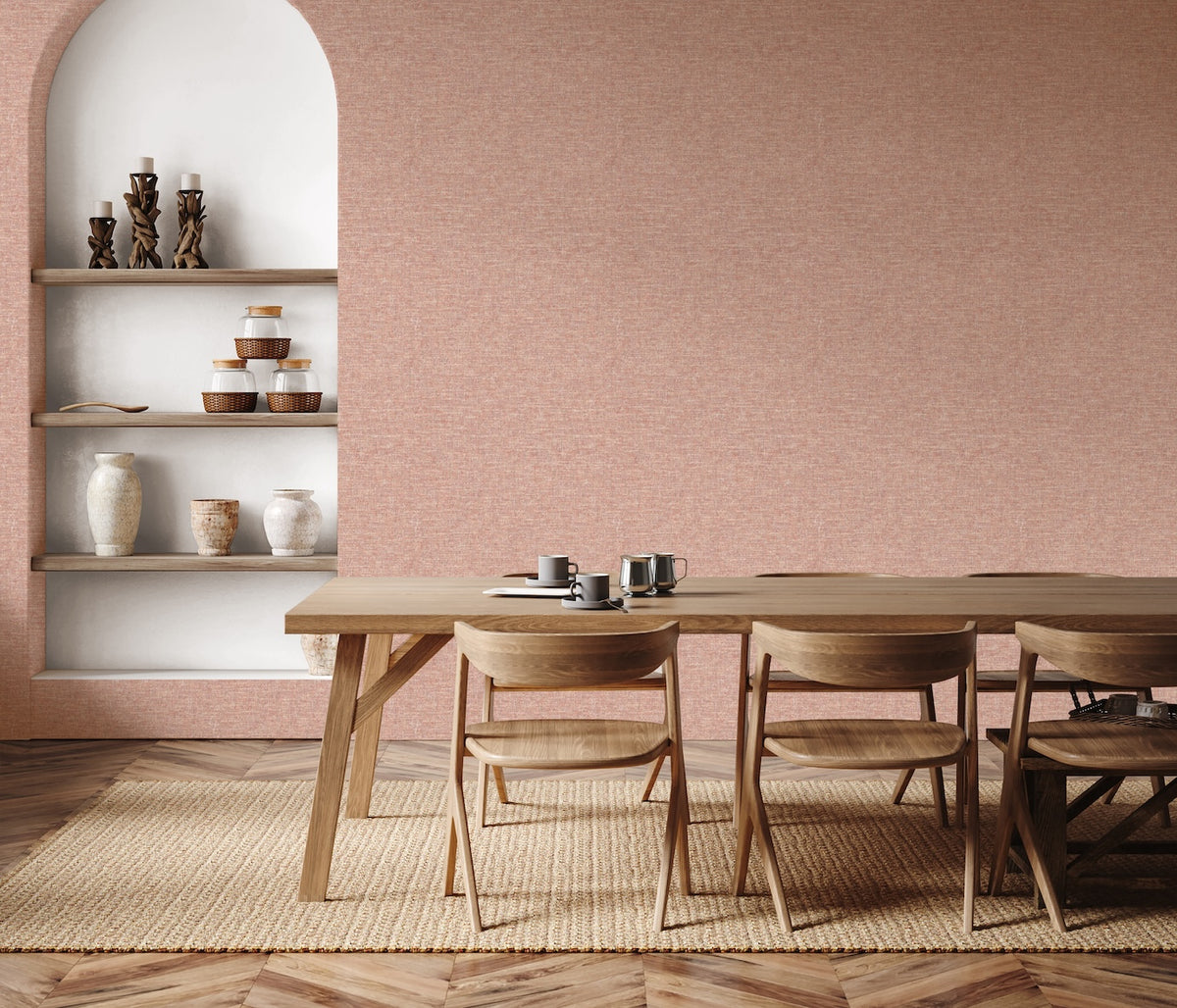 Atisan Weave Warm Spice Wallpaper