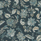 Kashmir Jacobean Navy/Teal Fabric