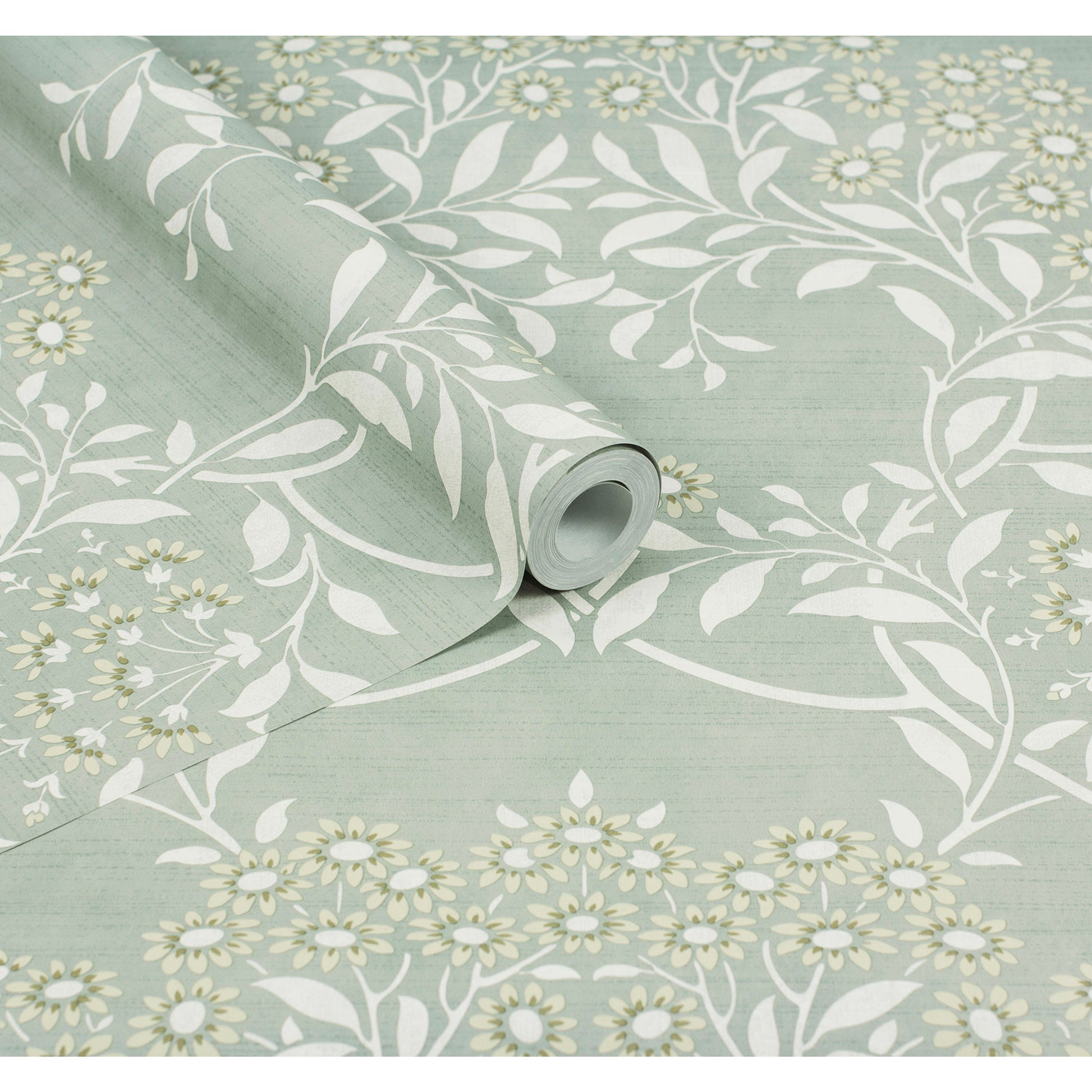 Floral Trail Sage - Wallpaper Inn 