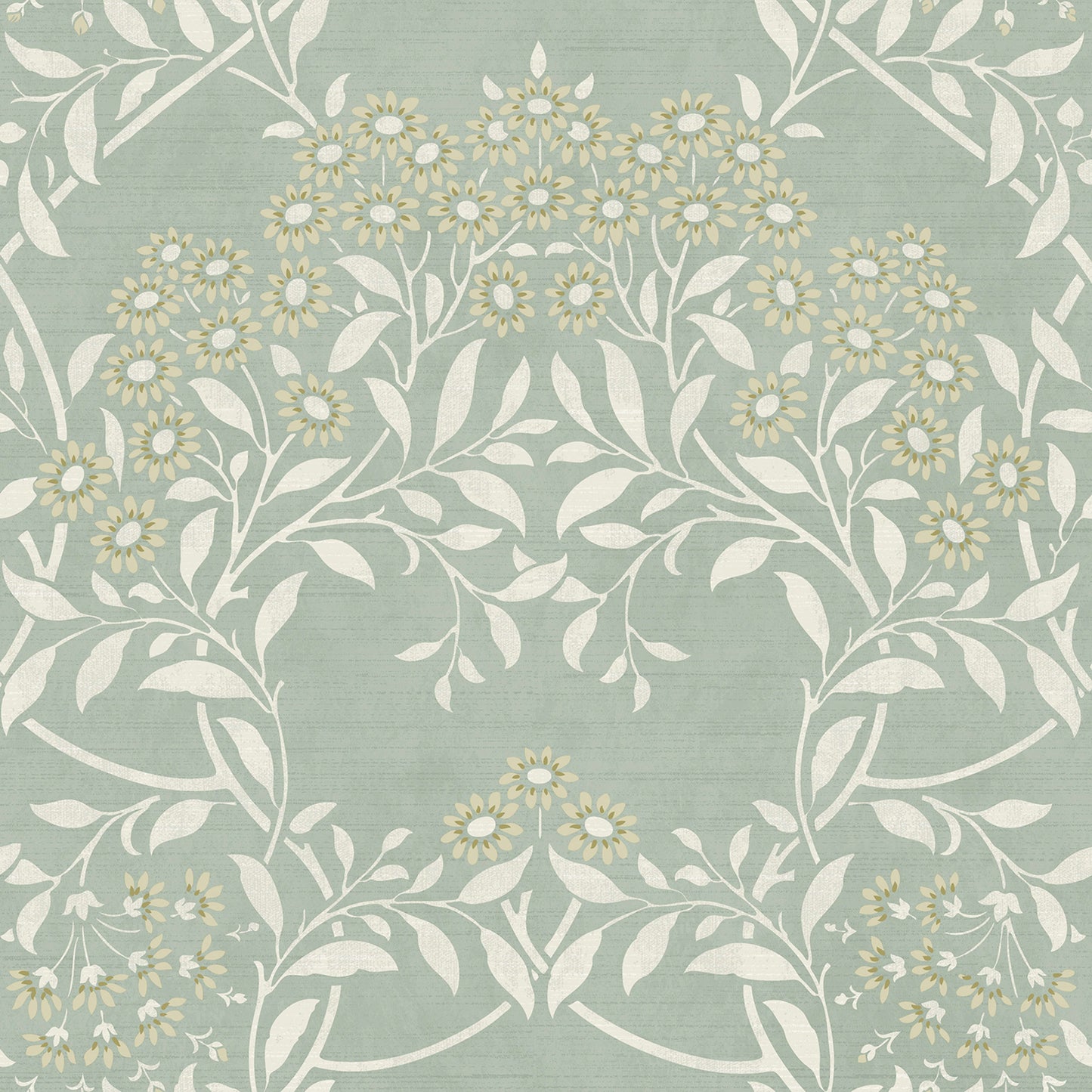 Floral Trail Sage - Wallpaper Inn 
