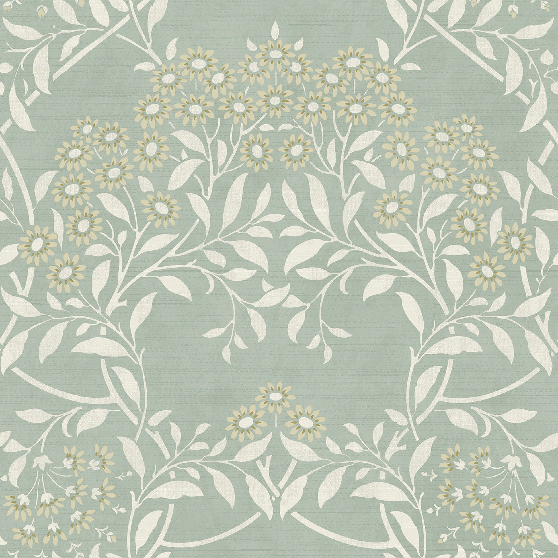 Floral Trail Sage - Wallpaper Inn 