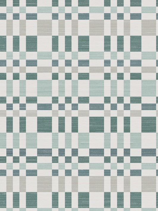 Bergan Green/Natural Wallpaper - Wallpaper Inn 