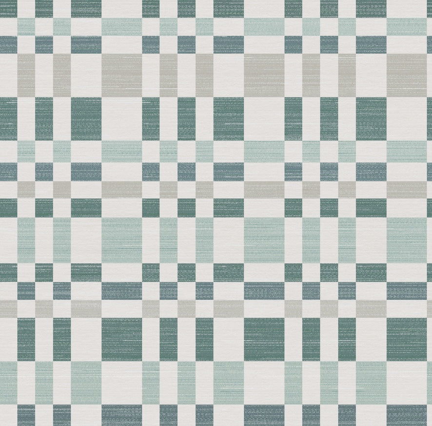 Bergan Green/Natural Wallpaper - Wallpaper Inn 