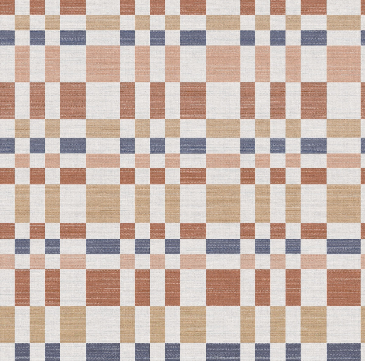 Beran Terracotta/Denim Wallpaper