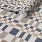 Beran Navy/Natural Wallpaper