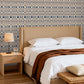 Beran Navy/Natural Wallpaper