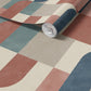 Atton Salmon/Teal Wallpaper