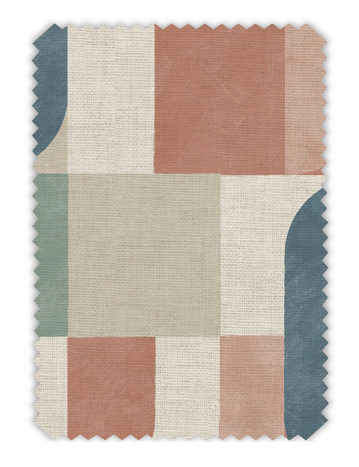 Atton Salmon/Teal Fabric