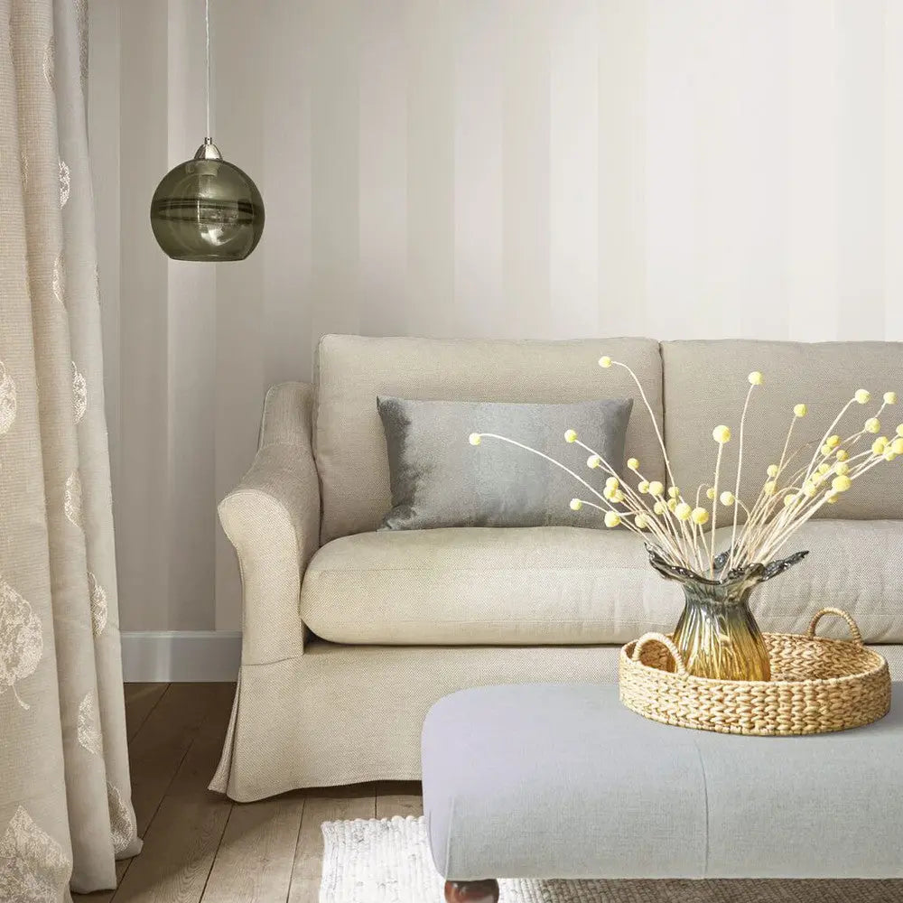 Lille Pearlescent Stripe Wallpaper Wallpaper Inn