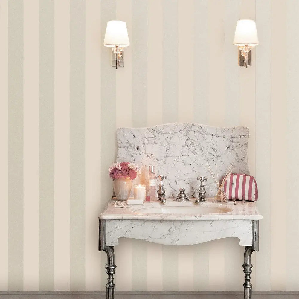 Lille Pearlescent Stripe Wallpaper Wallpaper Inn
