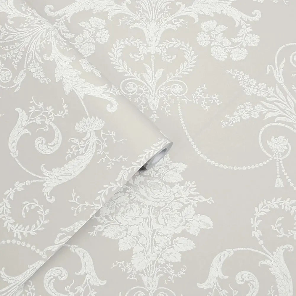 Josette White / Dove Grey Wallpaper Inn