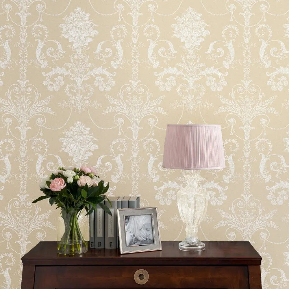 Josette Linen Wallpaper Wallpaper Inn