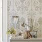 Josette Dove Grey / White Wallpaper Wallpaper Inn