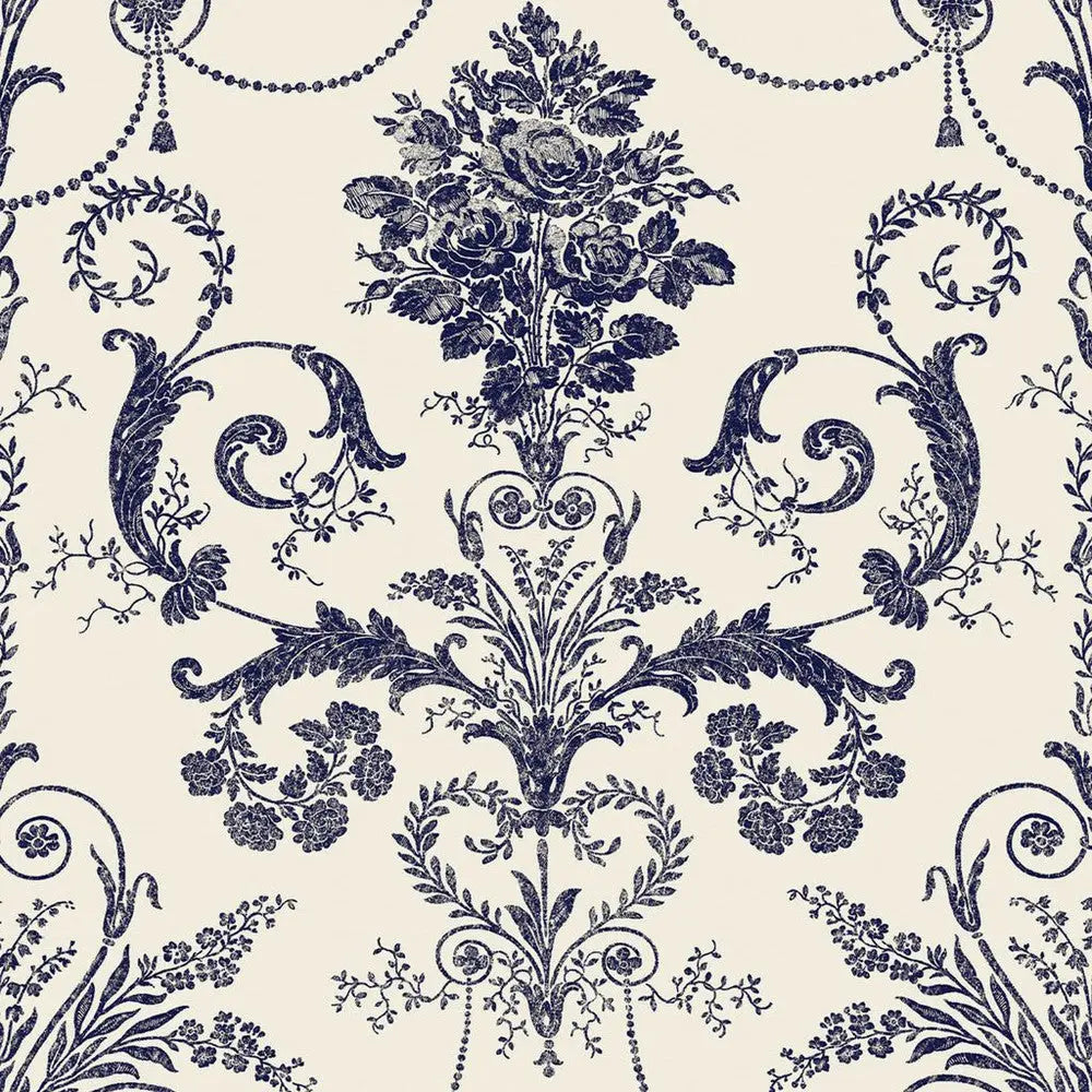 Josette Off White / Midnight Wallpaper Wallpaper Inn