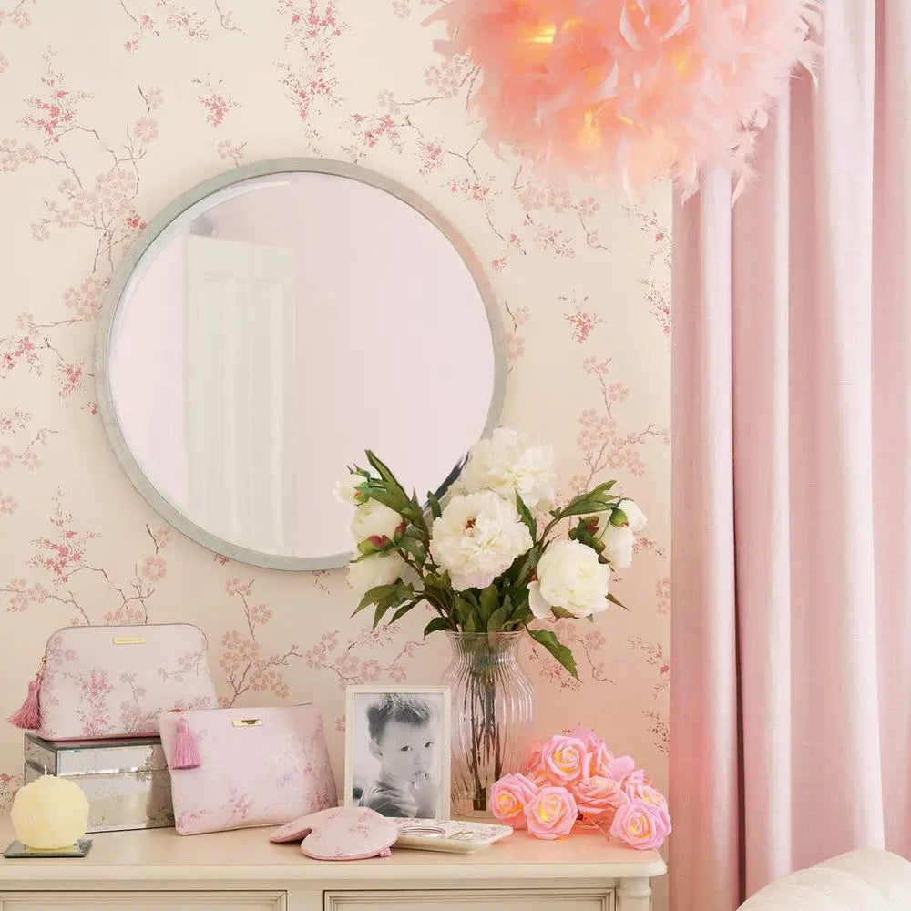 Oriental Blossom Blush Wallpaper Wallpaper Inn