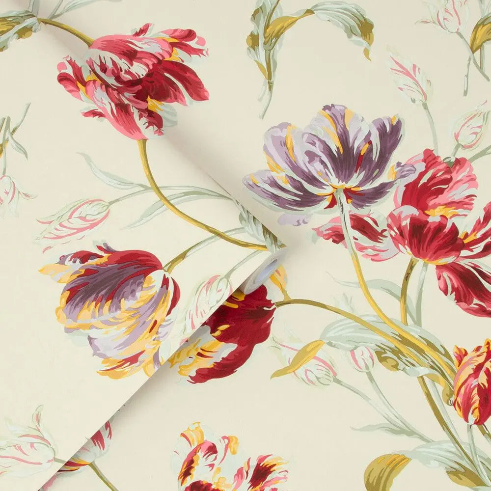 Gosford Cranberry Wallpaper Wallpaper Inn