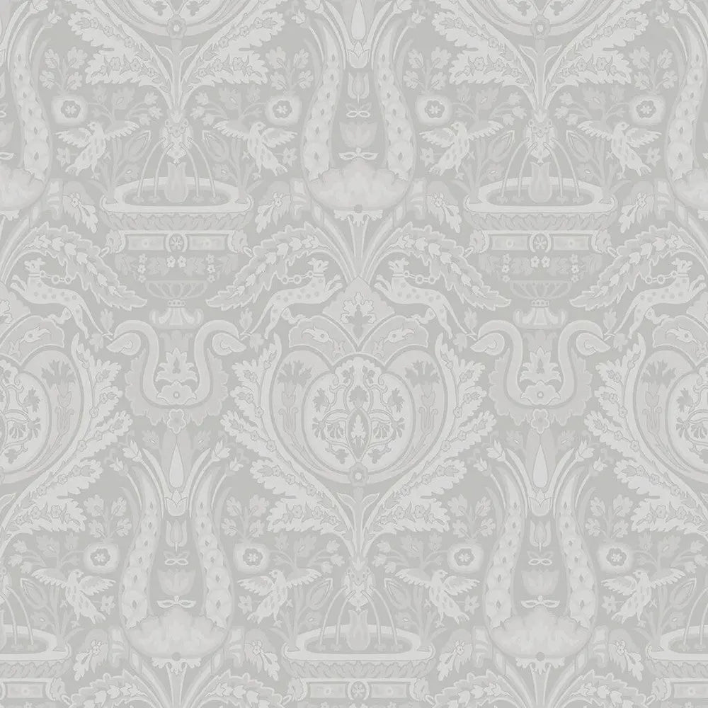 Heraldic Damask Wallpaper Wallpaper Inn