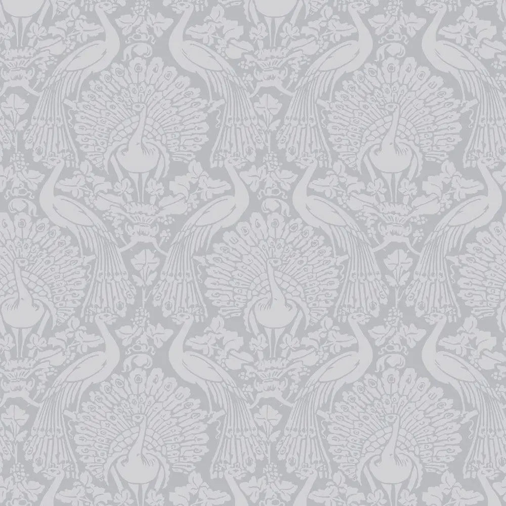 Peacock Damask Wallpaper Wallpaper Inn