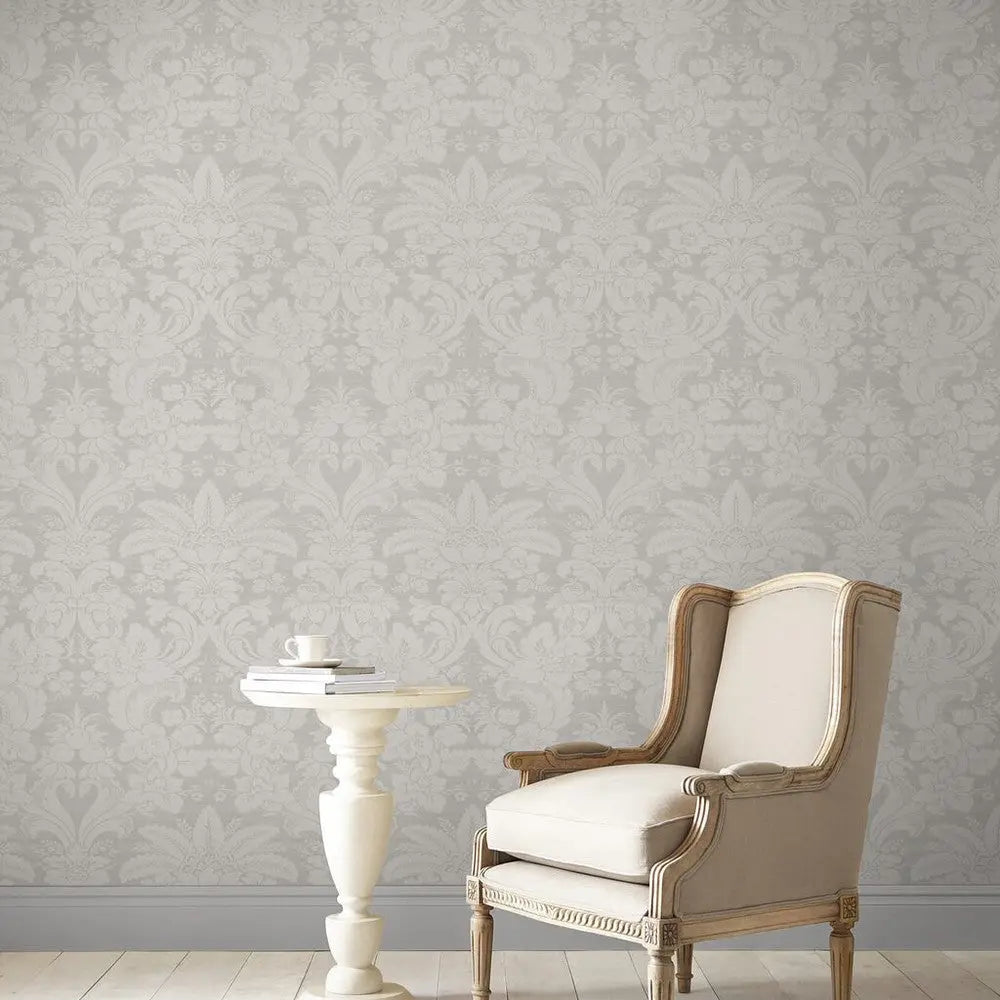 Martigues Damask Wallpaper Wallpaper Inn