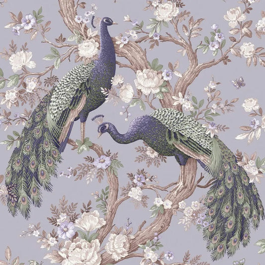 Belvedere Pale Iris Wallpaper Wallpaper Inn