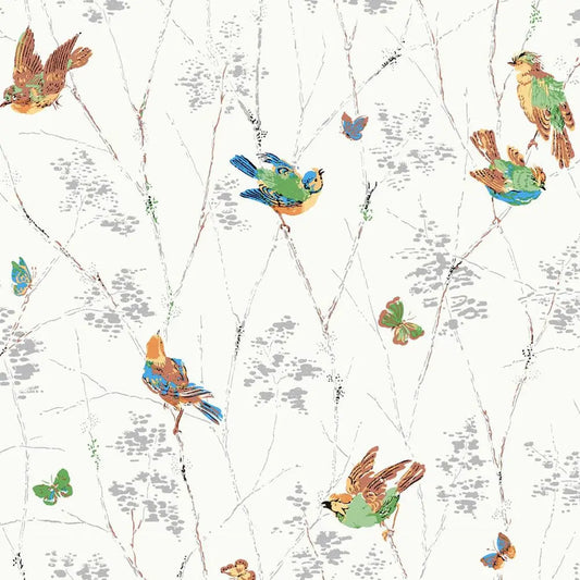 Aviary Natural Wallpaper Wallpaper Inn