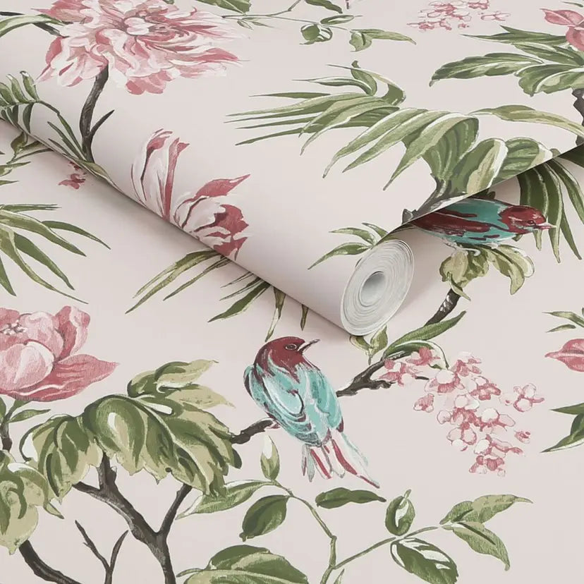 Birds & Blooms Wallpaper Wallpaper Inn