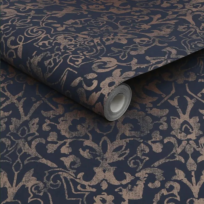 Majestic Damask Wallpaper Wallpaper Inn