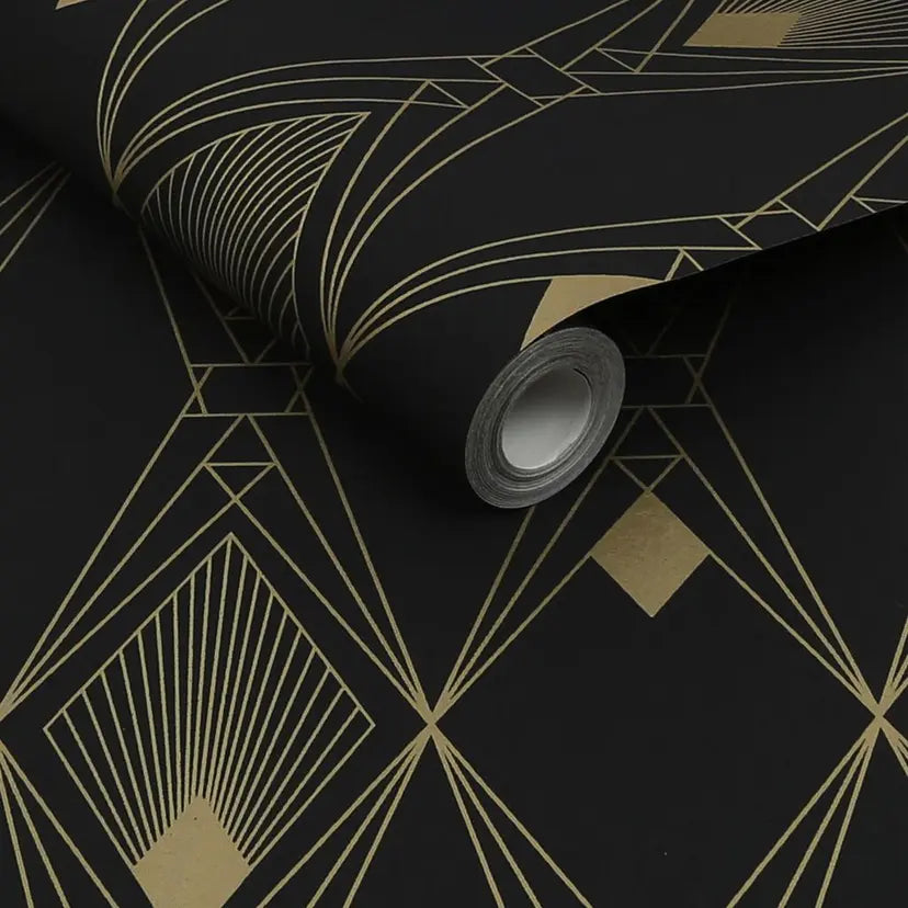 Deco Geometric Wallpaper Wallpaper Inn