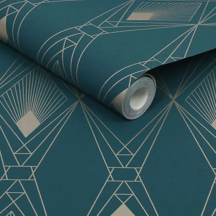 Deco Geometric Wallpaper Wallpaper Inn