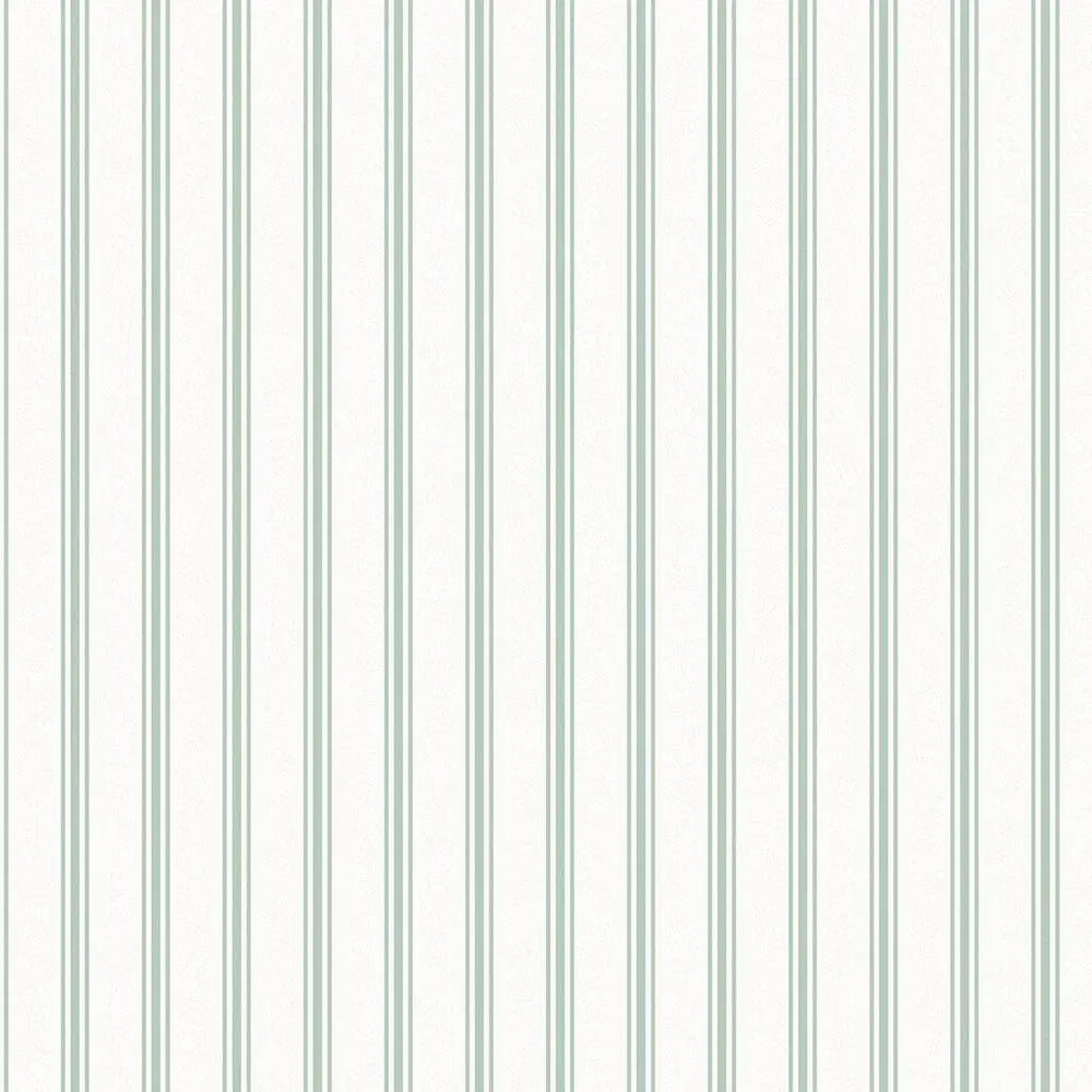 Farnworth Stripe Sage Green Wallpaper Wallpaper Inn