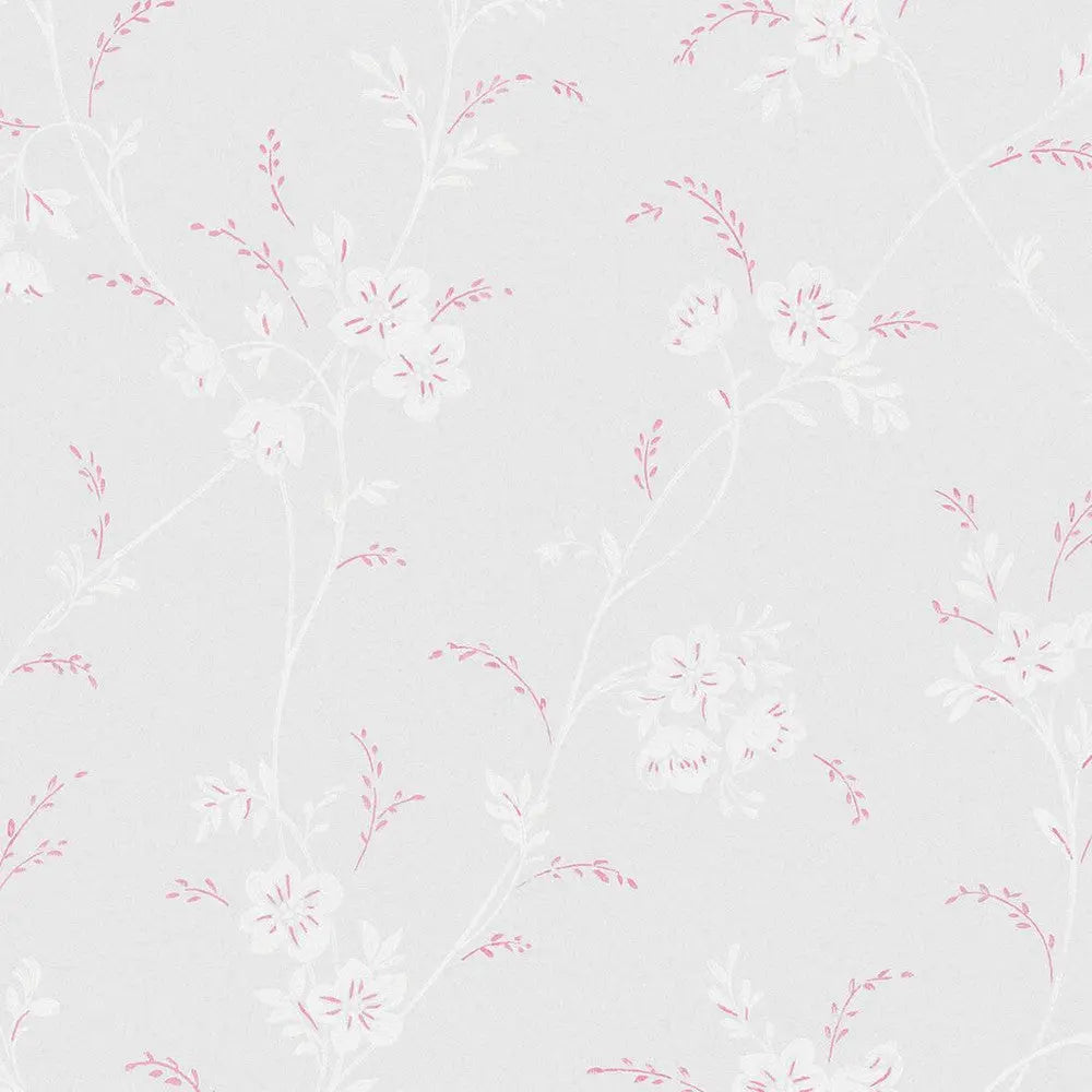 Eva Floral Sugared Grey Wallpaper Wallpaper Inn