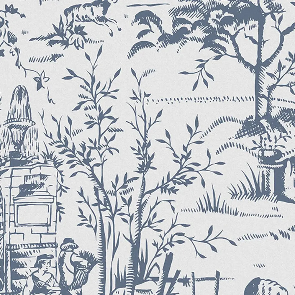 Toile de Jouy Wallpaper Wallpaper Inn