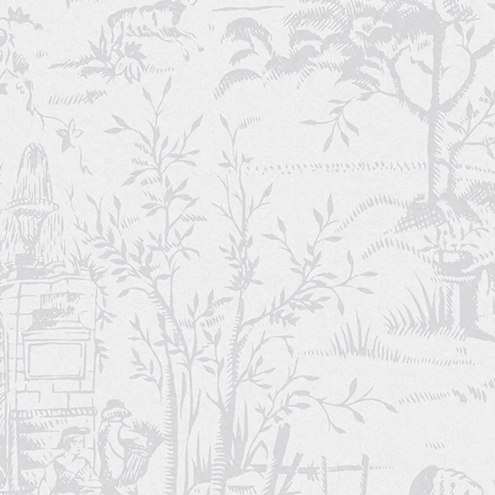 Toile de Jouy Wallpaper Wallpaper Inn